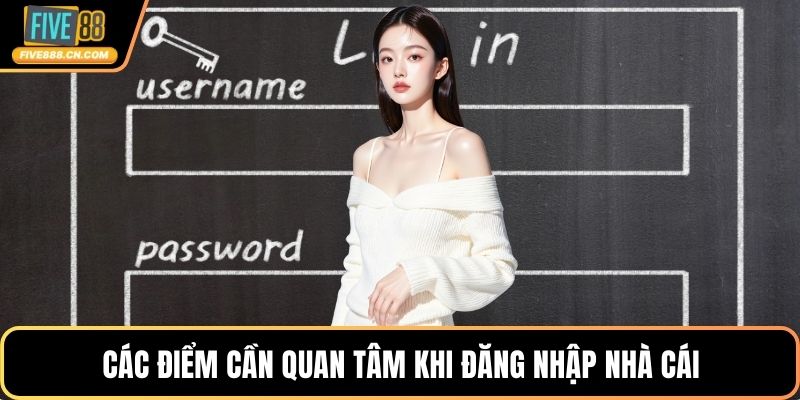 Các điểm cần quan tâm khi đăng nhập nhà cái
